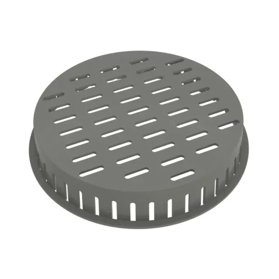 Grade Retentora Redonda 10cm Cinza Linear