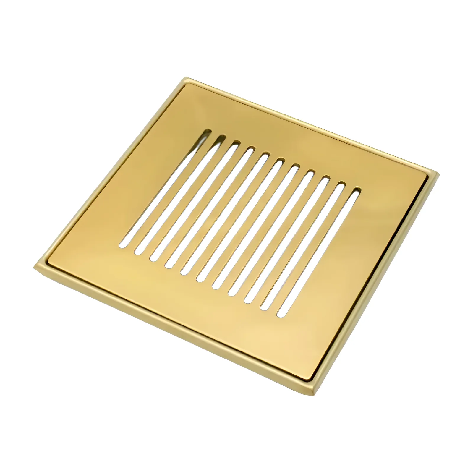 Grelha Listras S/Base 9,4X9,4 Gold Matte Invinox 4006/1