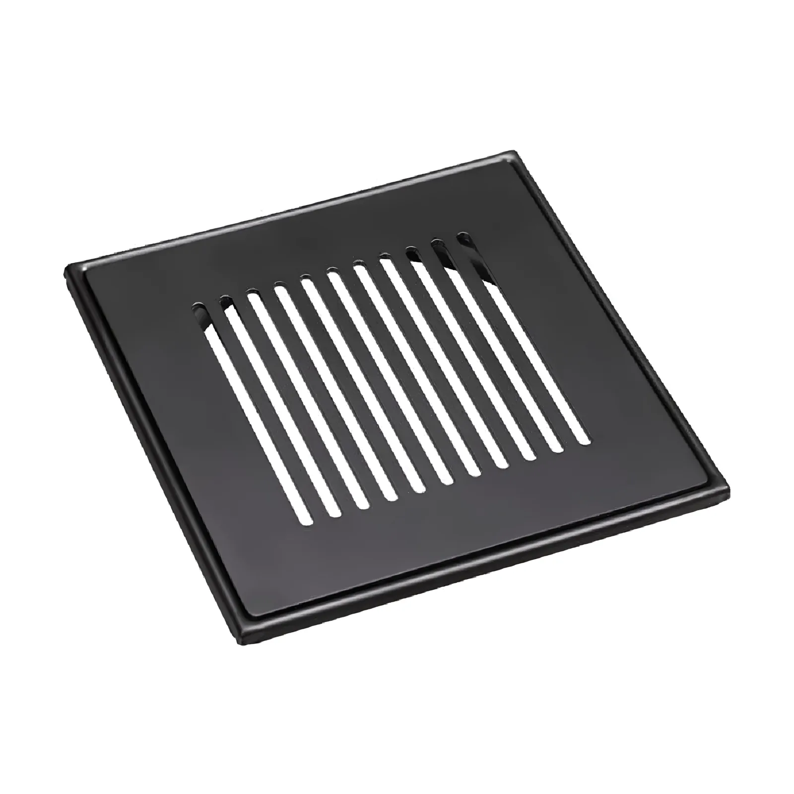 Grelha Listras C/ Base Black Matte 10x10 Invinox 4006/1.BM.C