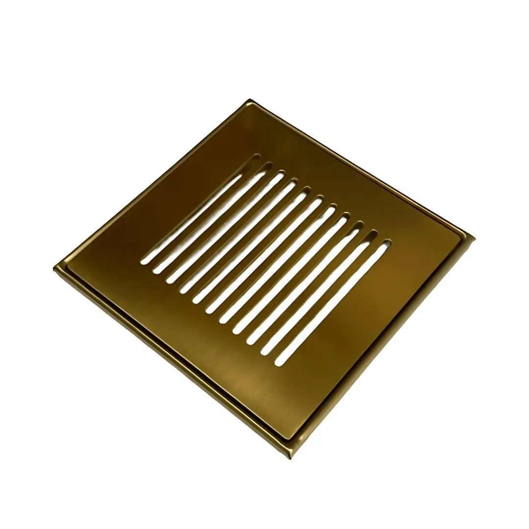Grelha Invinox Ouro Escovado 10x10 com Base