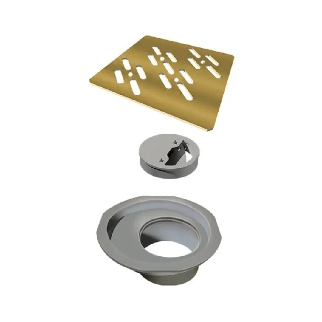 Grelha Linear Quadrada 10x10 Gold Elleve