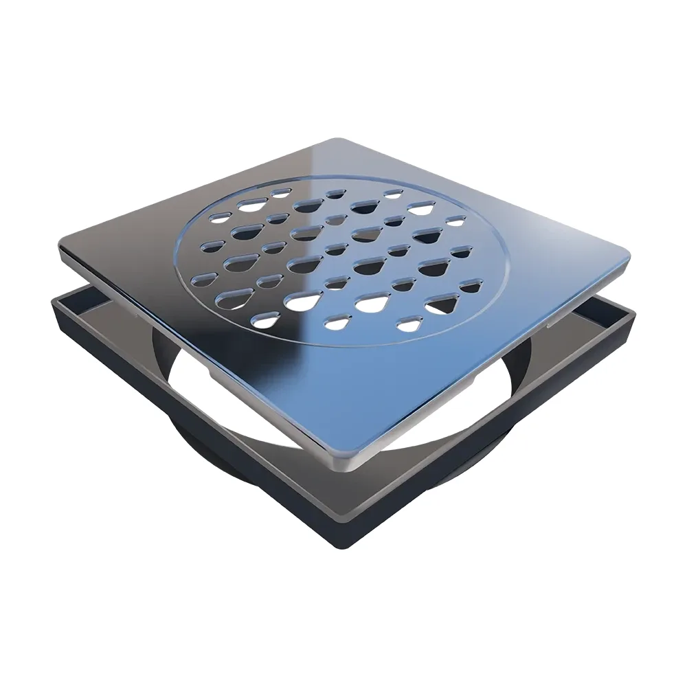 Grelha Linear Quadrada 15x15 Inox Polida