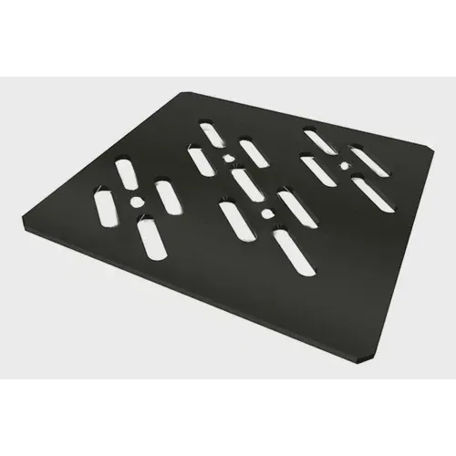 Grelha Linear Quadrada 15x15 Preto Fosco