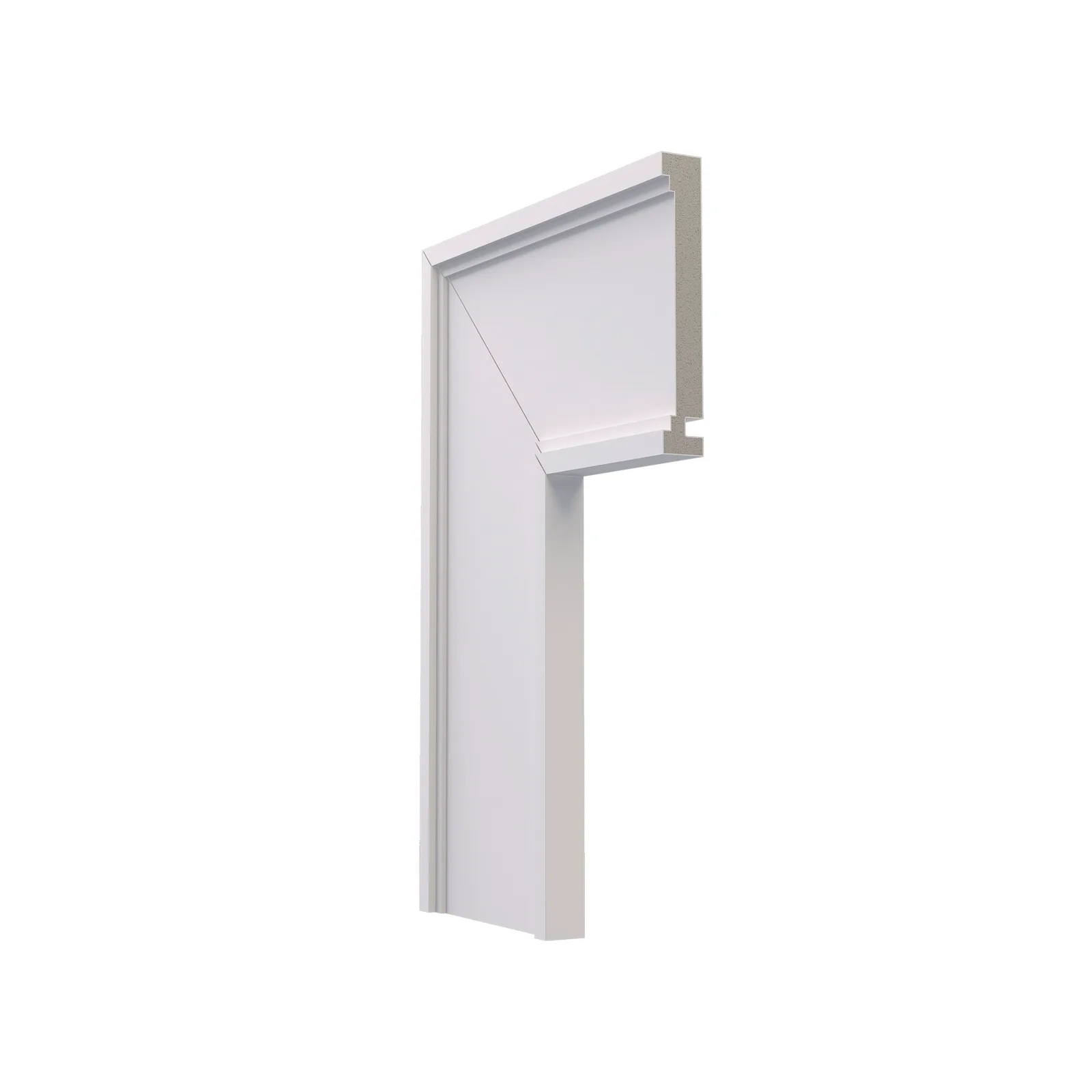 Guarnicao Santa Luzia Poliestireno 10cm 543 Cx/26,4ml Branco