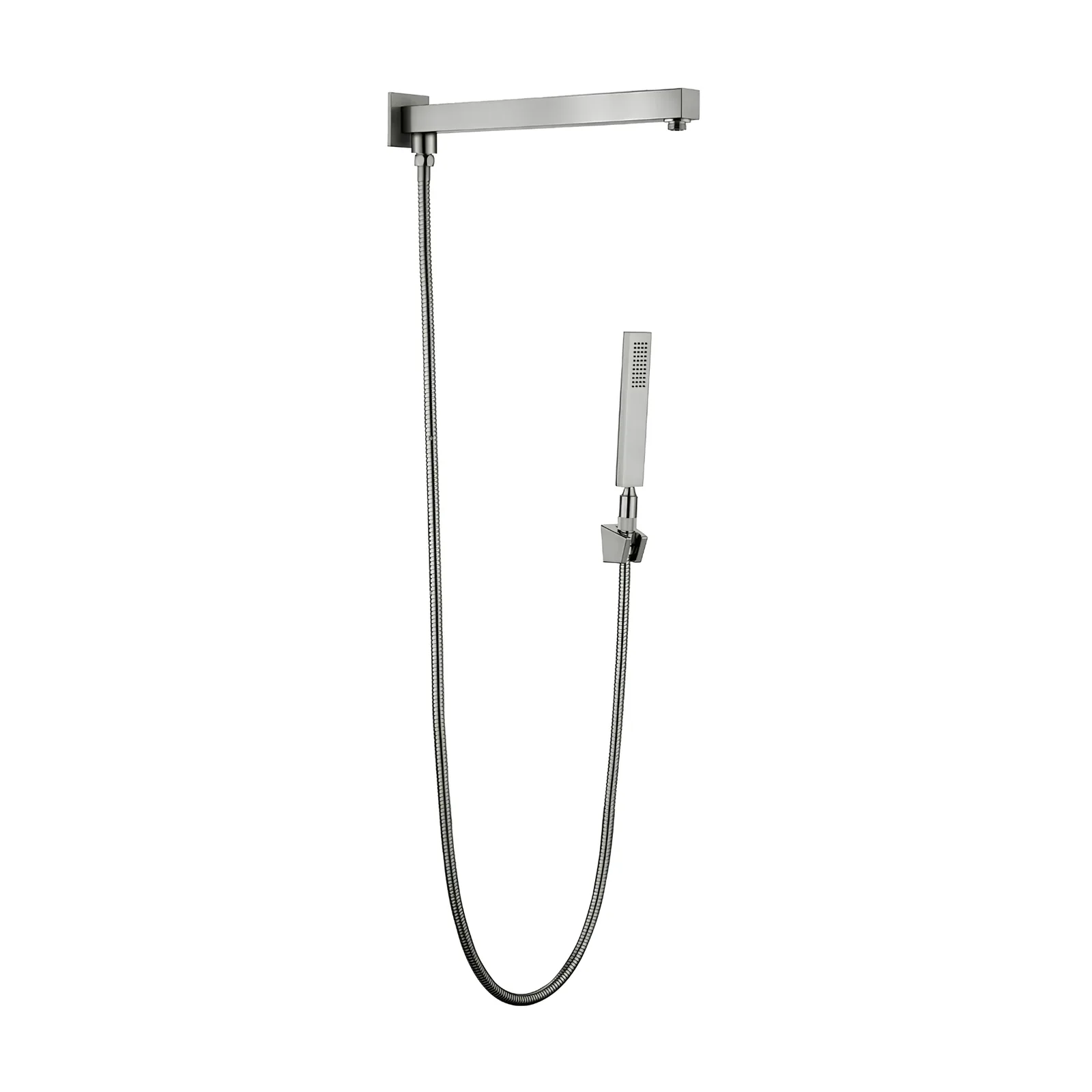 Conj. Haste de Parede C/Desviador Mangueira e Ducha Light Graphite Lexxa Bagno