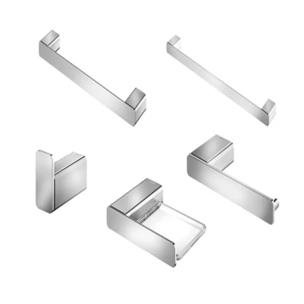 Kit Acessórios para banheiro Docol Flat (5 peças) Cromado
