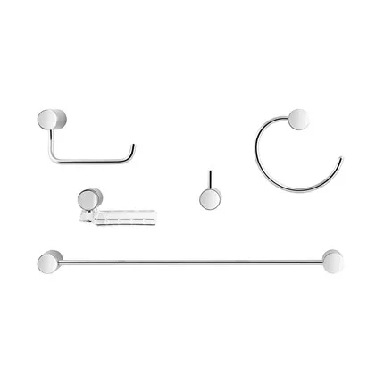 Kit Acessórios para banheiro Docol Single (5 peças) Cromado