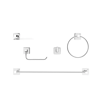 Kit Acessórios para banheiro Docol Trip (5 peças) Cromado
