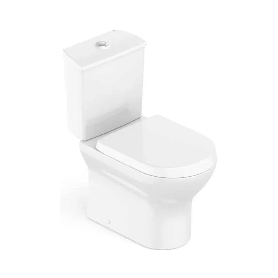 Kit de Bacia Convencional com Caixa Acoplada e Assento Plástico Nexo Roca Branco Matte