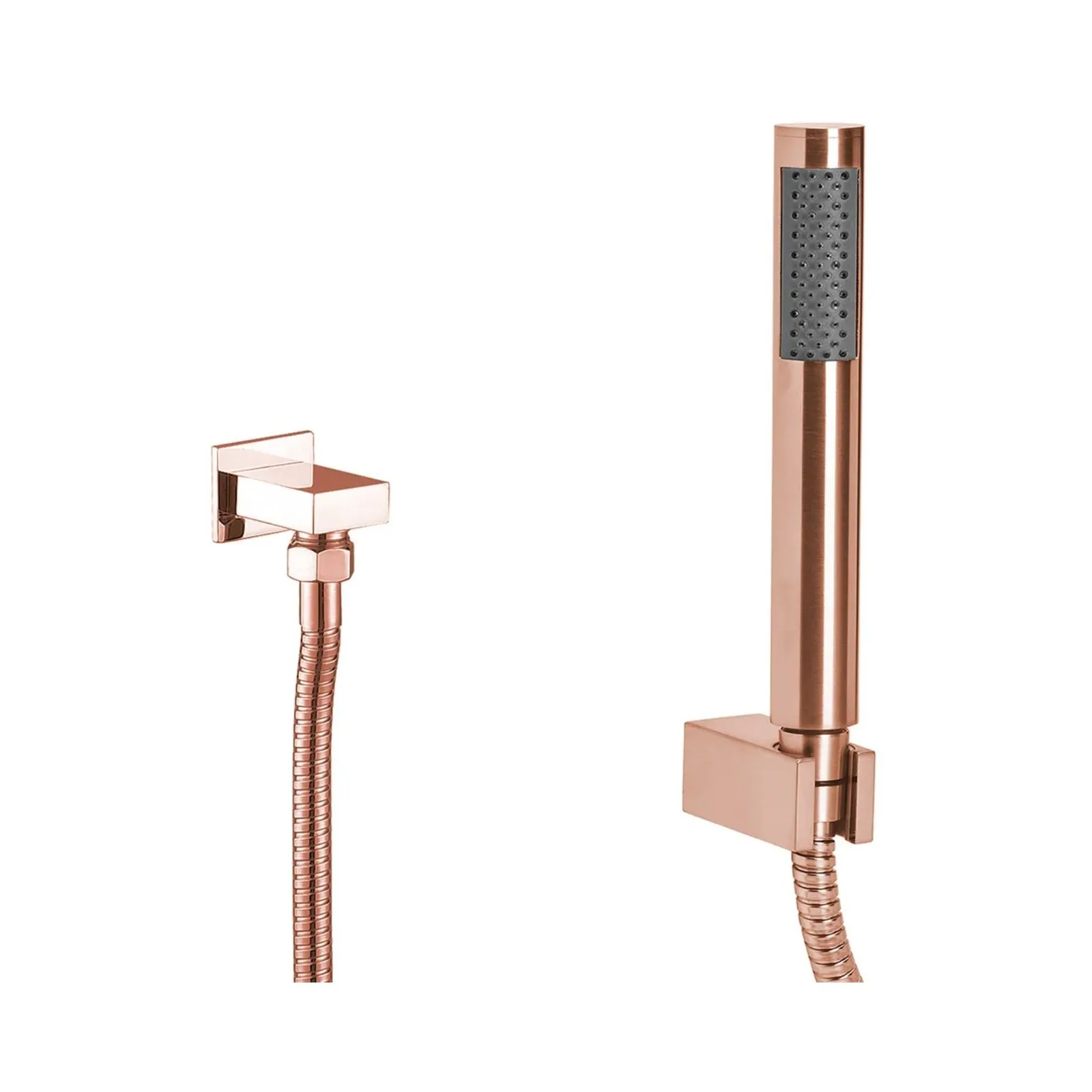 Kit de Ducha Manual para Chuveiro Brushed Rose Gold Doka Rainbow