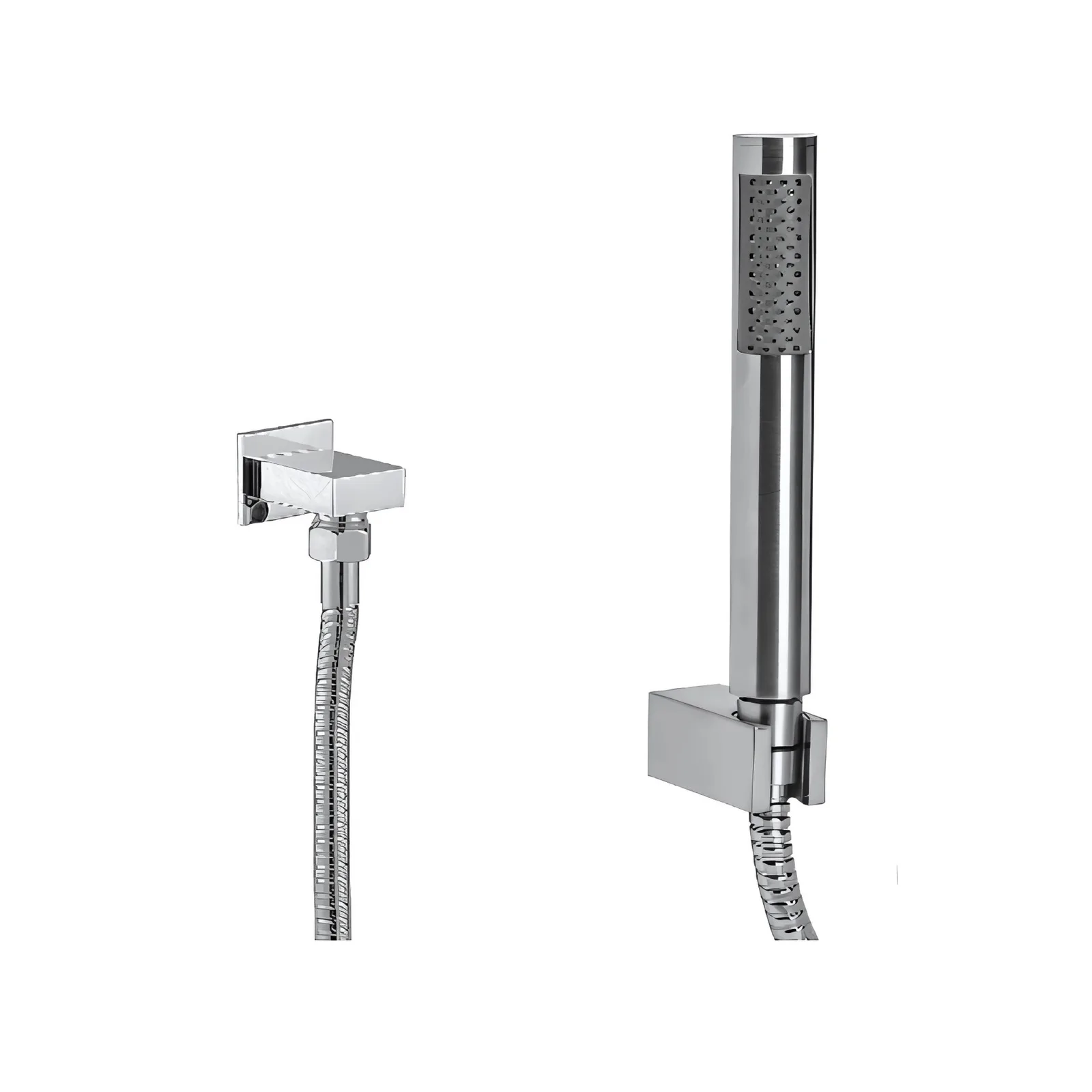 Kit de Ducha Manual para Chuveiro Brushed Nickel Doka Rainbow