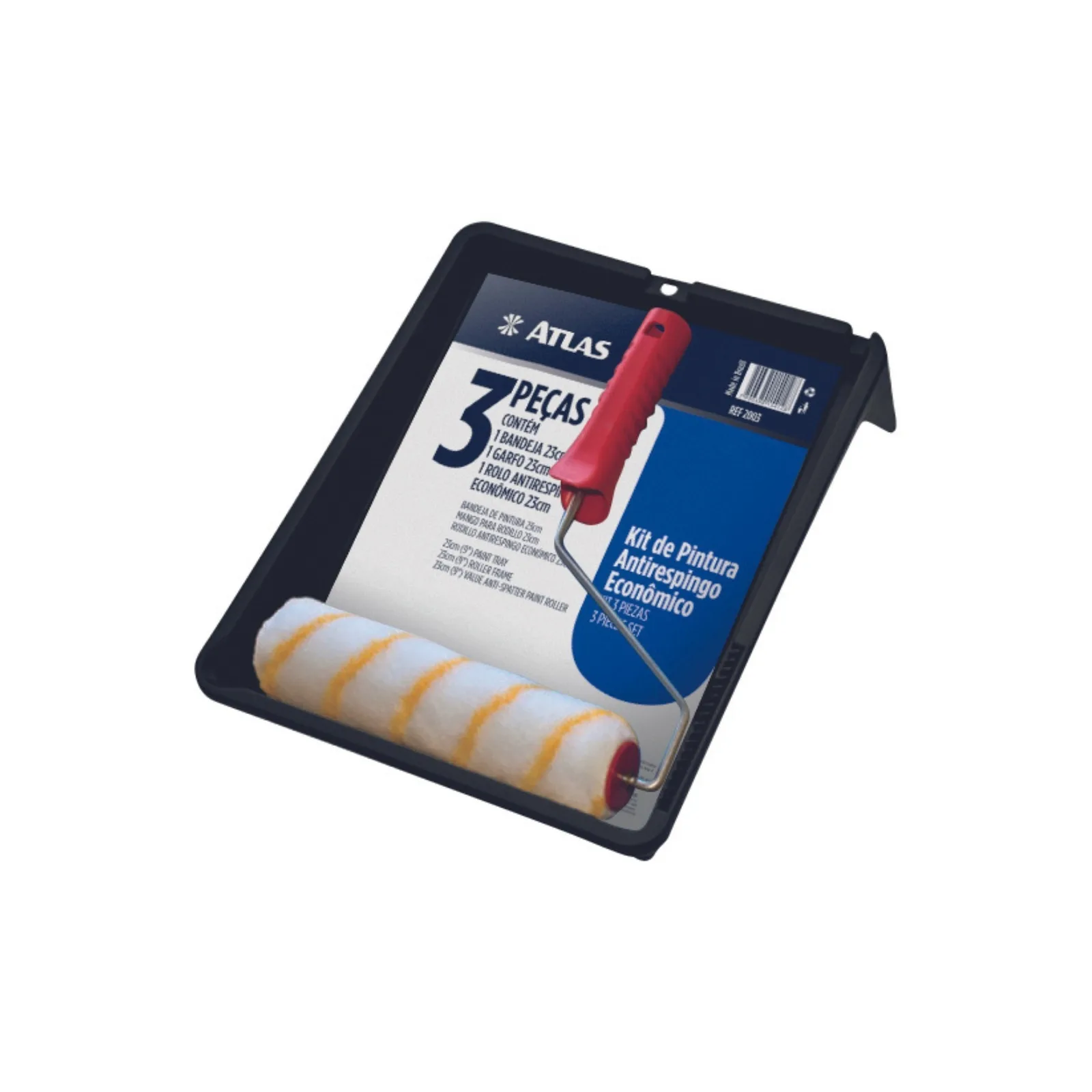 Kit Tintas Atlas para pintura Antirespingo 3 peças