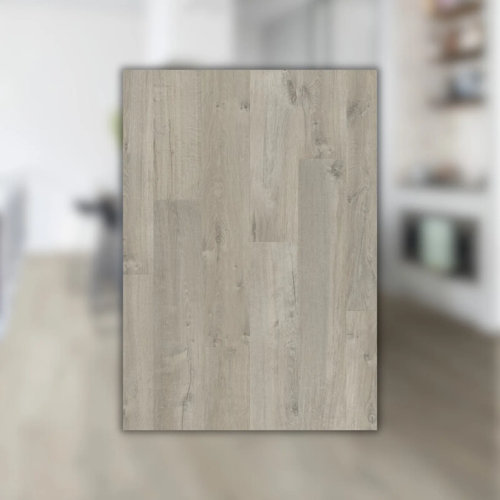 Laminado Quick-Step Cinza Escuro 138x19,0 Impressive IM3558 Carvalho Cinza Suave
