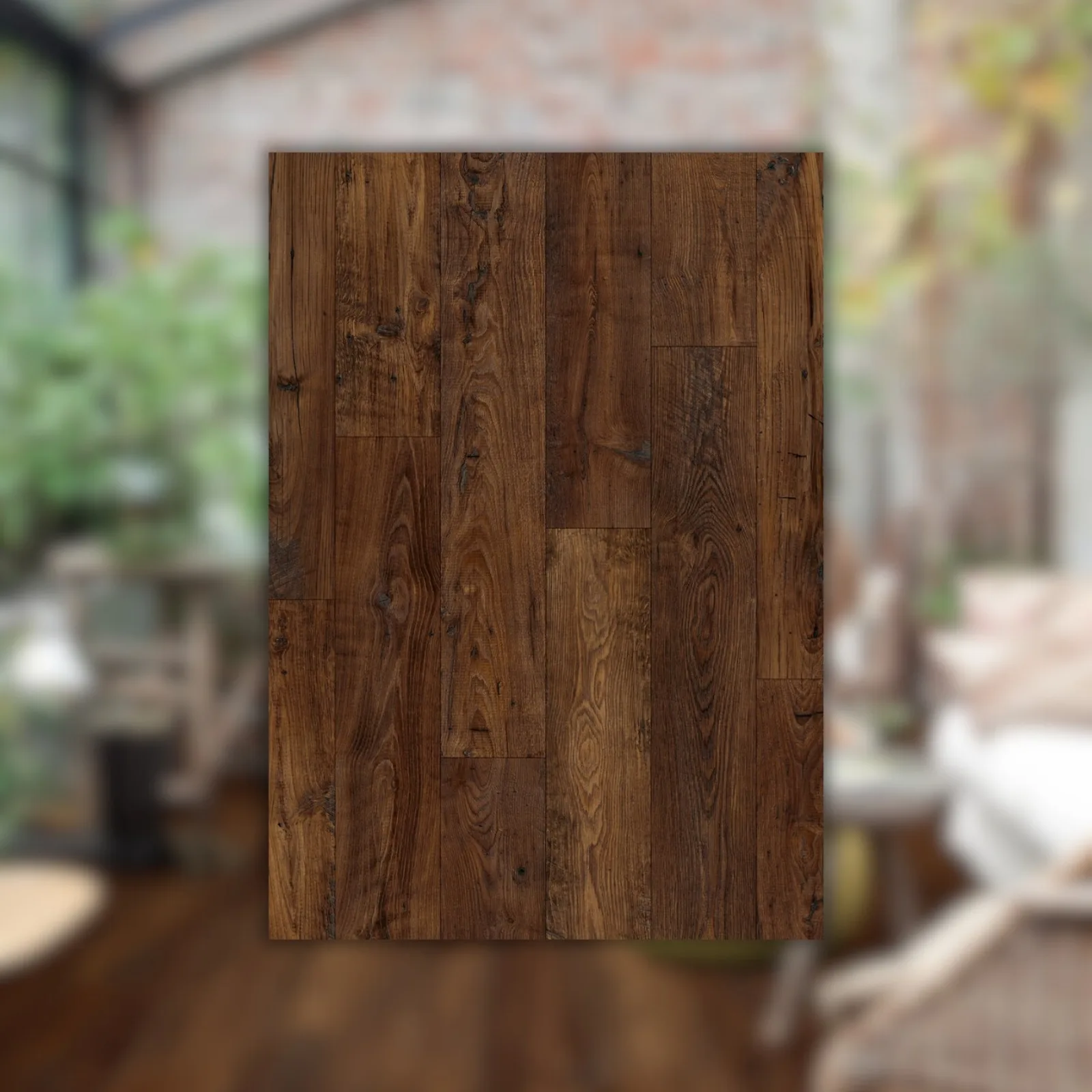 Laminado Quick-Step Marrom Escuro 135,5x19,0 Eligna Wide QSEW3785 Castanheiro Escuro Restaurado