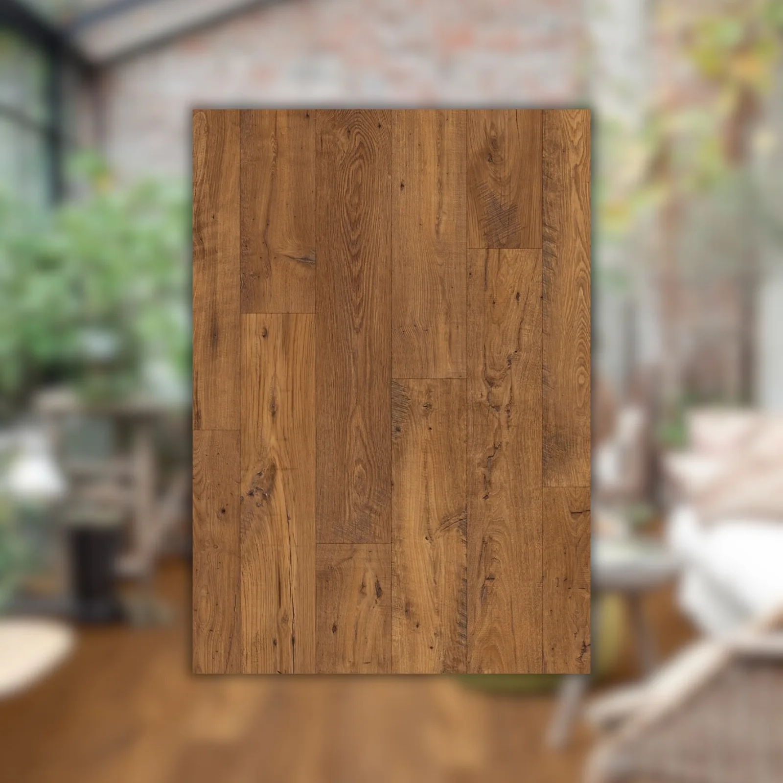 Laminado Quick-Step Marrom Escuro 135,5x19,0 Eligna Wide QSEW3786 Castanheiro Antigo Restaurado
