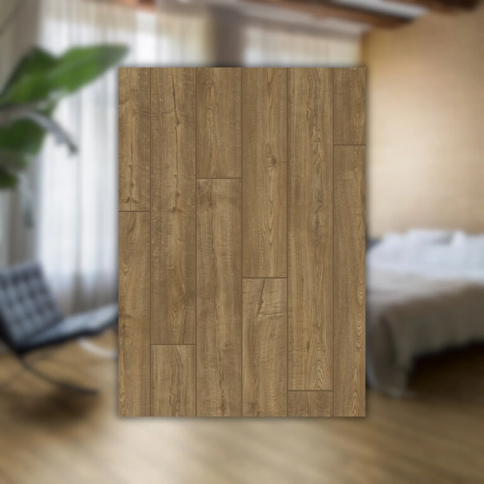 Laminado Quick-Step Marrom Escuro 138X19,0 Impressive IM1850 Carvalho Marrom Acinzentado