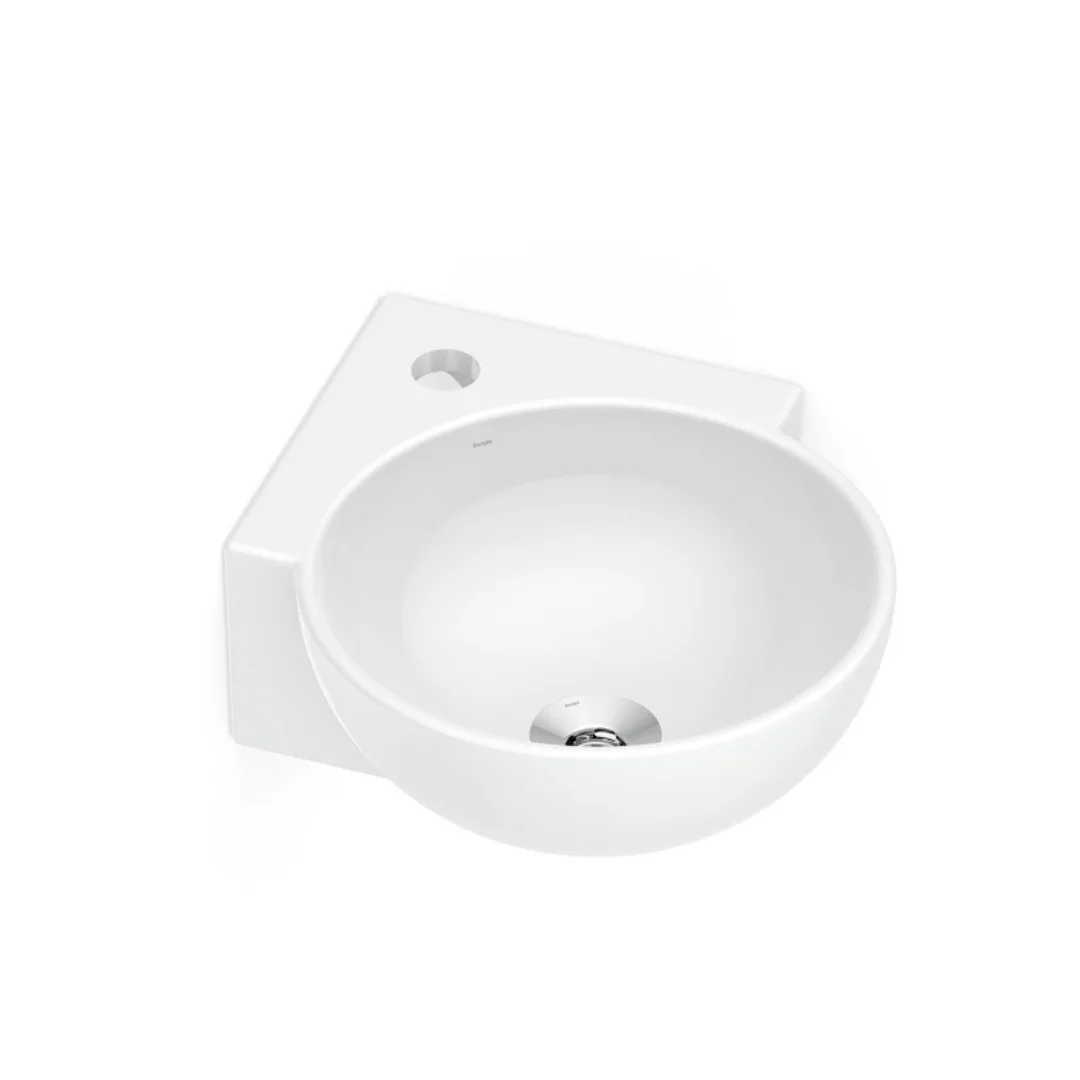 Lavatório Incepa Suspenso De Canto M 30X39X12 Branco Sem Ladrão