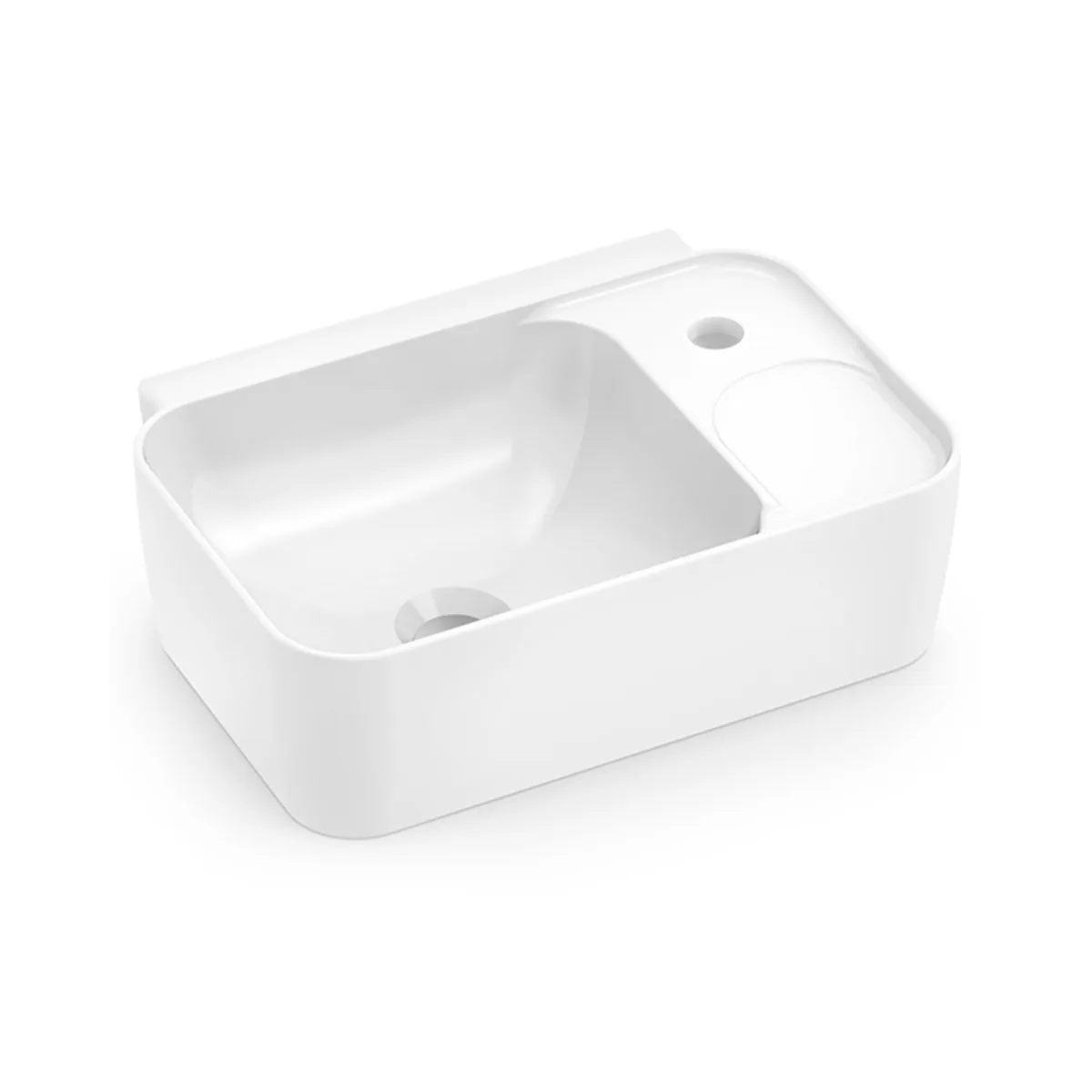 Lavatório Incepa Eco Apoio/Suspenso 41x30 Branco