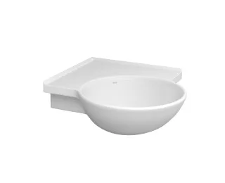 Lavatório Deca Master L-76 de Canto Branco