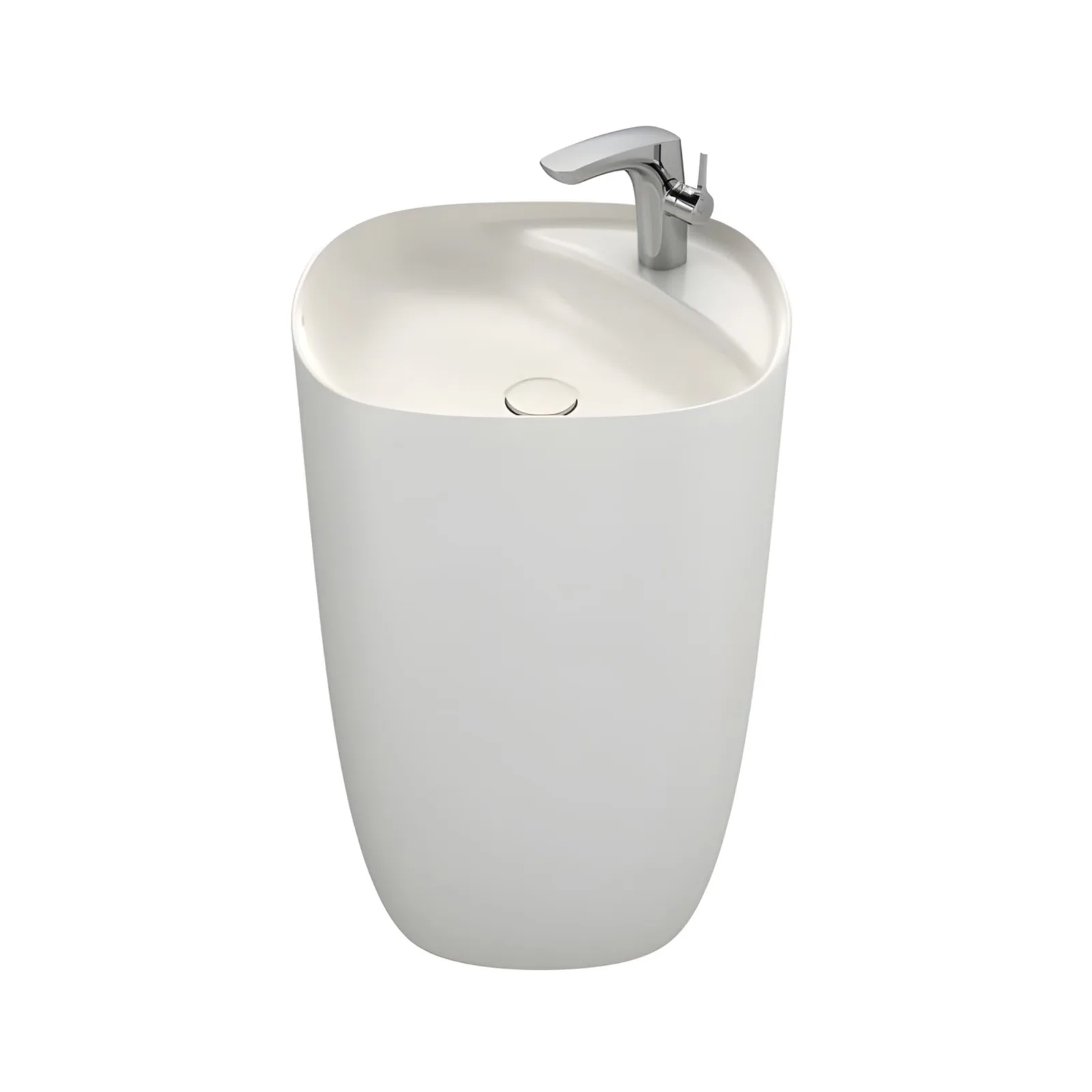 Lavatorio Freestanding com Válvula 1.1/4 Bege 50x45 Roca Beyond