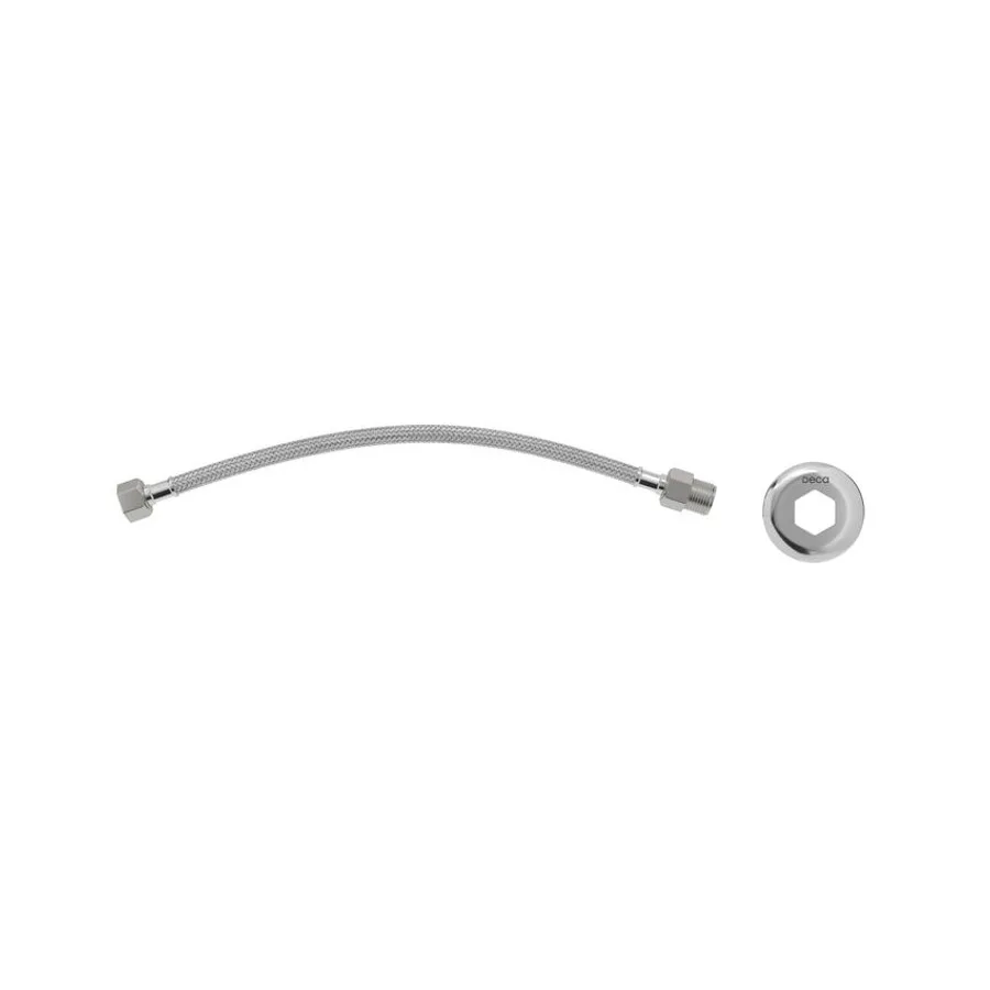 Ligação Flexível Malha de Aço 40cm Cromado Deca
