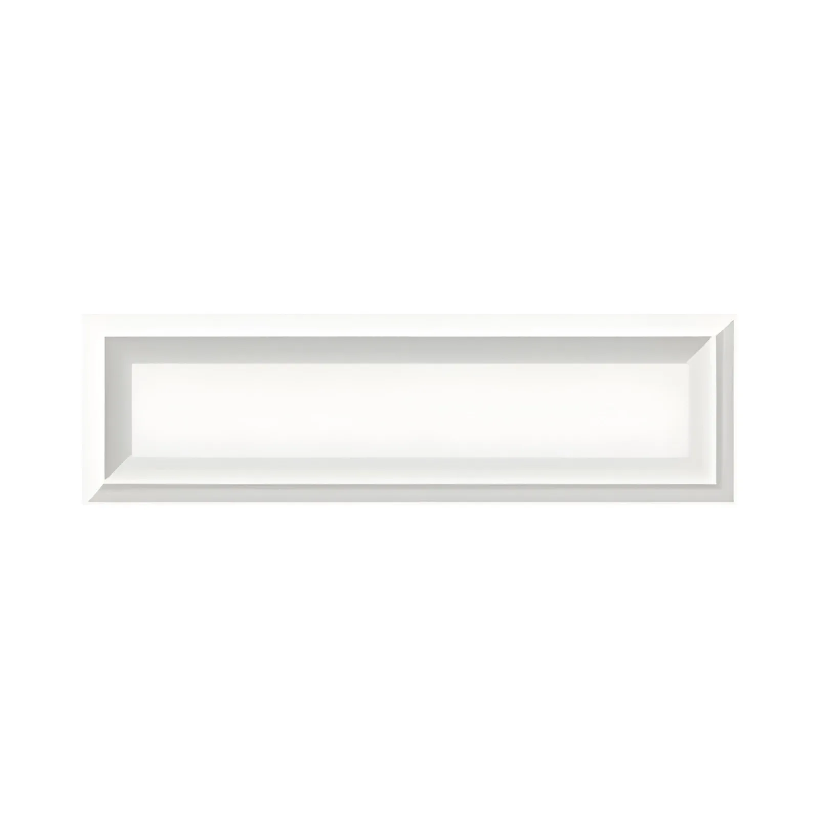 Listello Branco Brilhante 8x25 Ceusa Invertido Kit (25pc)