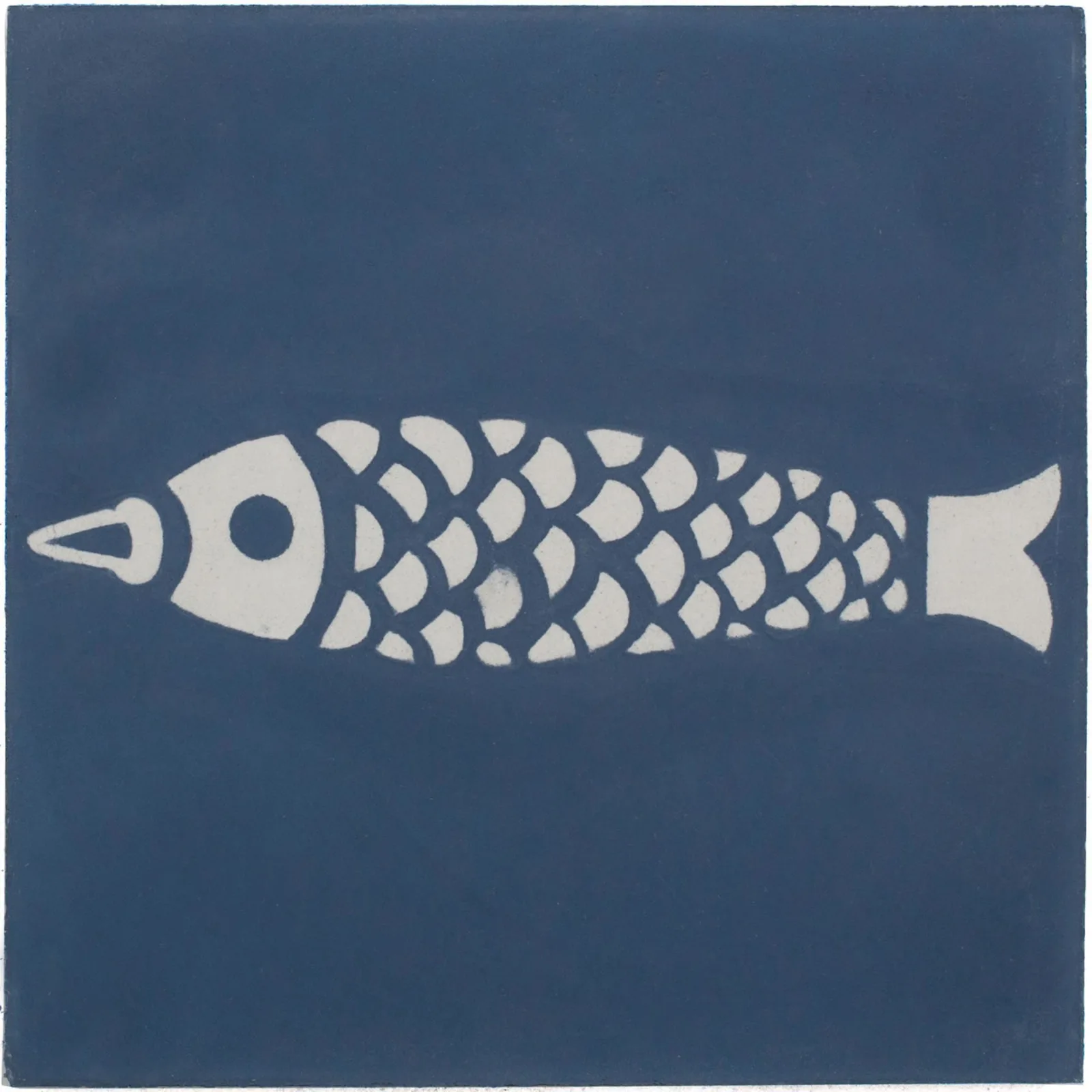 Listello Azul Acetinado 20x20 Decortiles Calu Mar Peixe Bold "A"