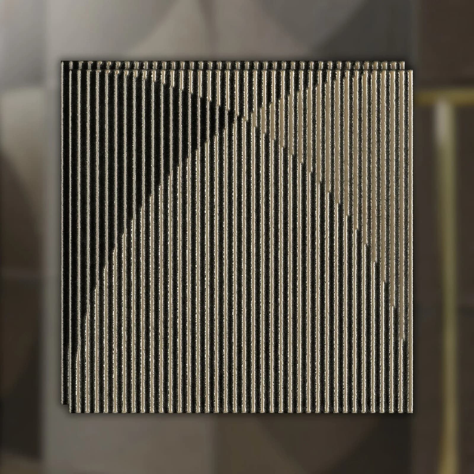 Listello Preto Acetinado 29x29 Decortiles Tintoretto Dark Acetinado RET "A"