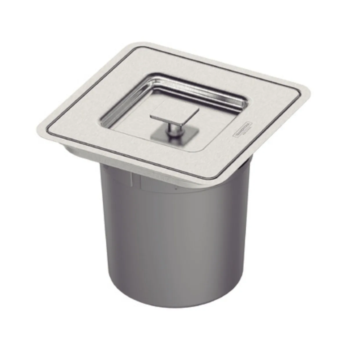 Lixeira 5L de Embutir Inox Tramontina Clean Square