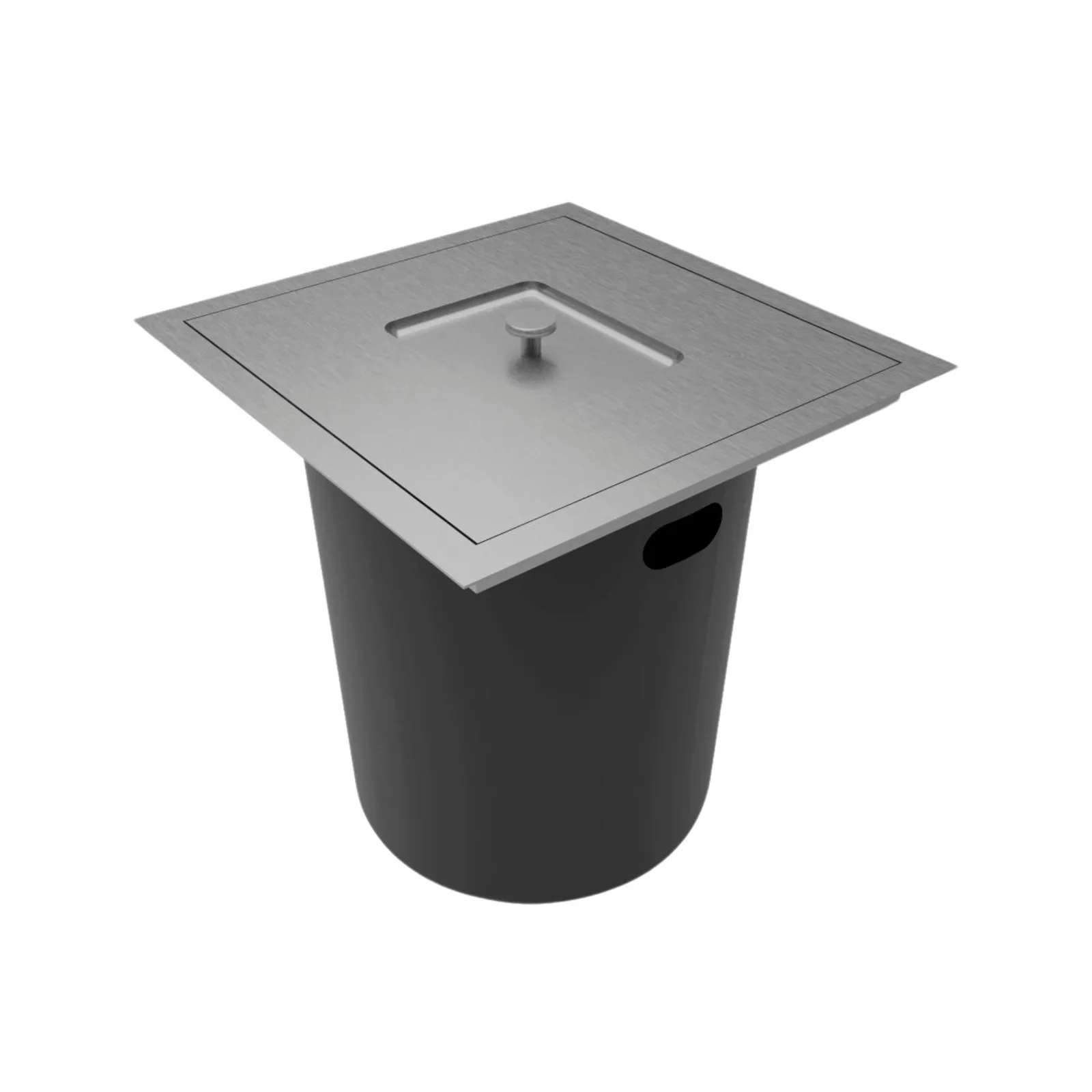 Lixeira DeBacco Quadrada Embutir 5l