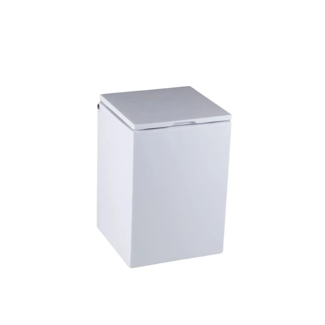 Lixeira Preto Fosco 5,5l 18x18 Resimetal Slow Close