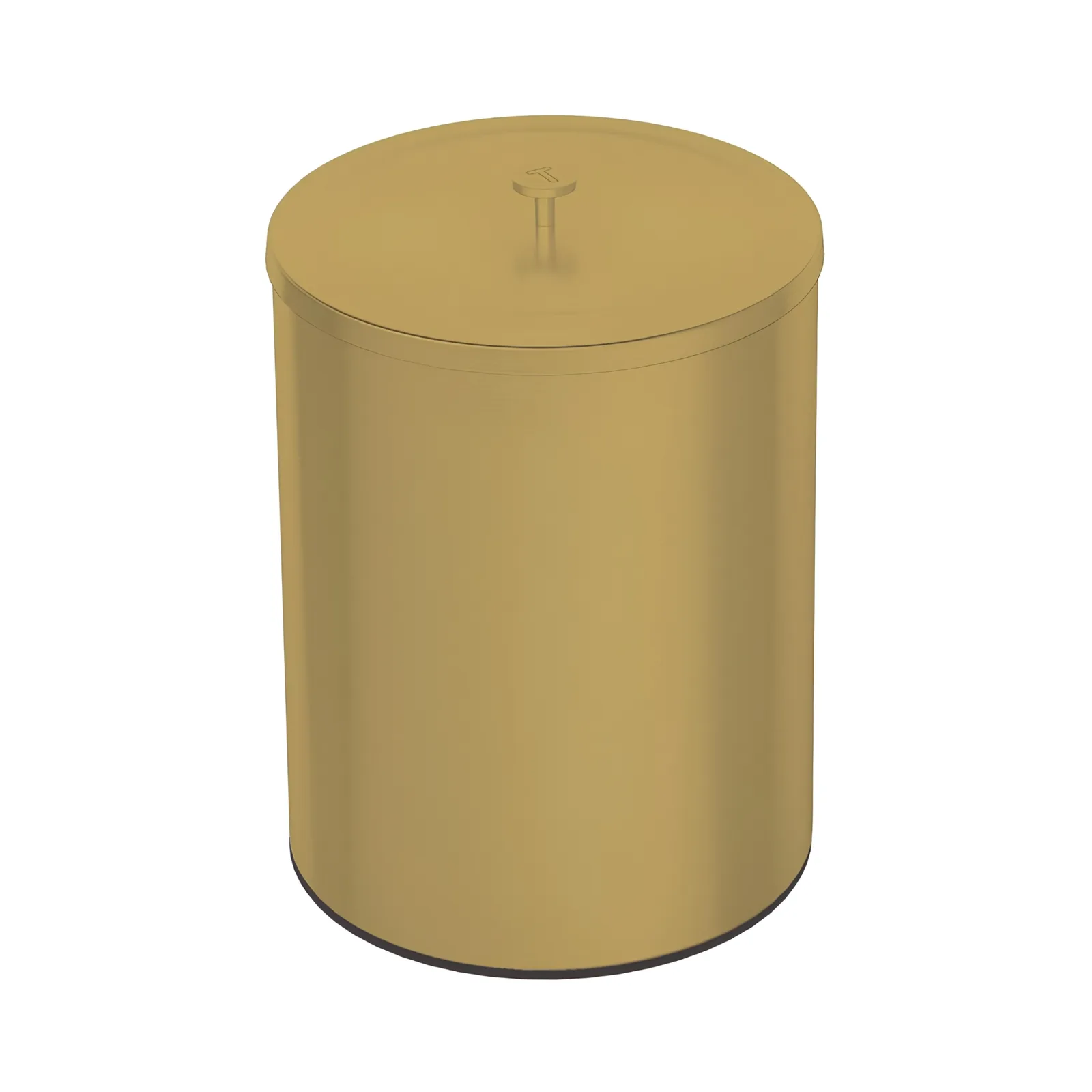 Lixeira Tramontina Útil em Aço Inox Base de Verniz Gold Matte 5L