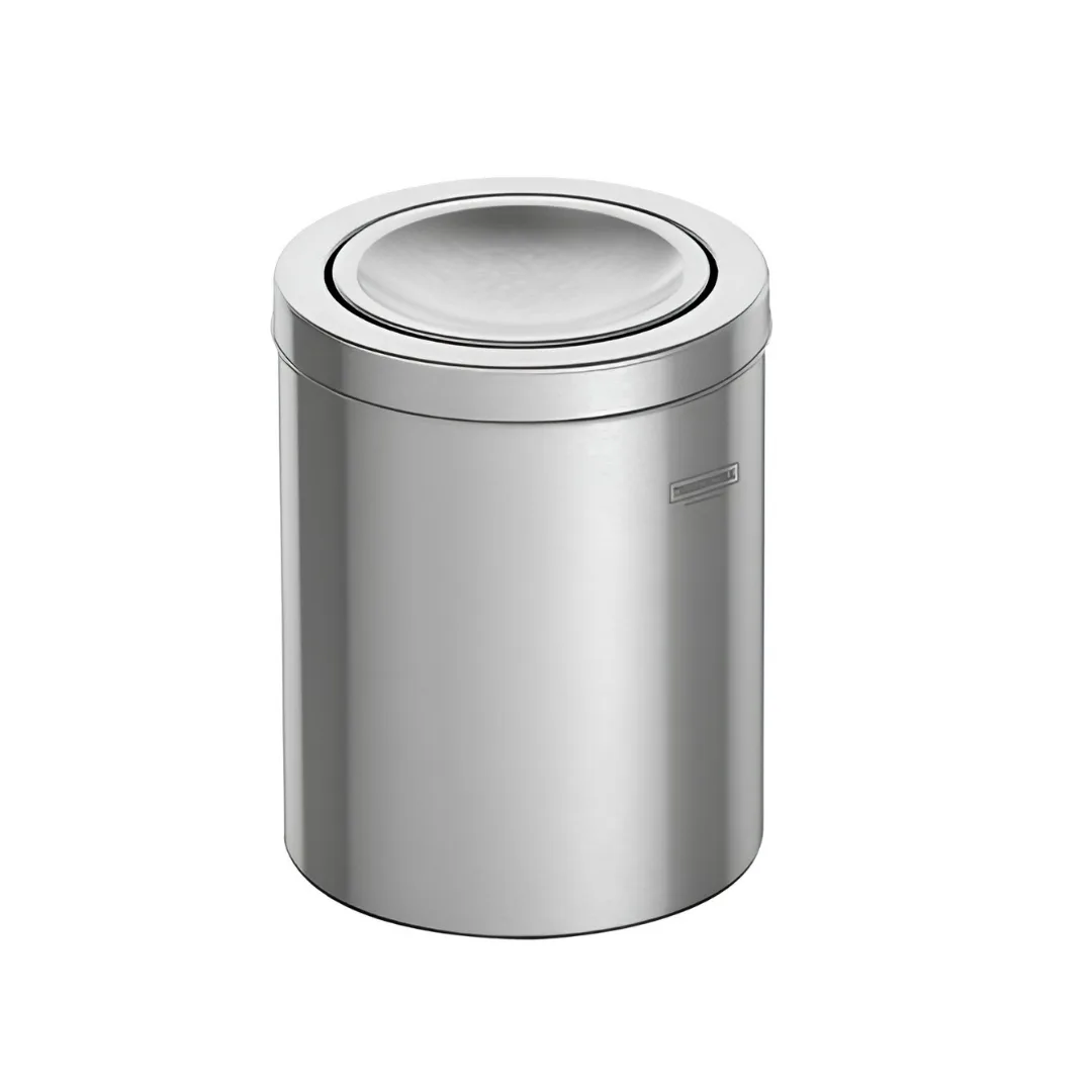 Lixeira Inox Tramontina Swing Acabamento Acetinado e Tampa Basculante 5 L