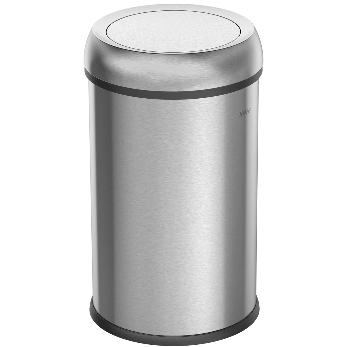Lixeira Tramontina Institucional em Aço Inox com Acabamento Escovado 65 L com Tampa Basculante