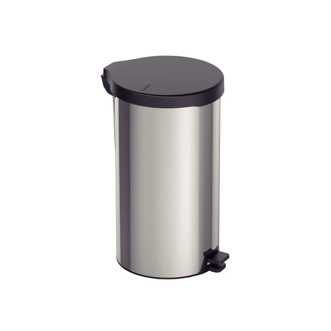 Lixeira com Pedal em Aço Inox com Acabamento Polido 20L Tramontina New
