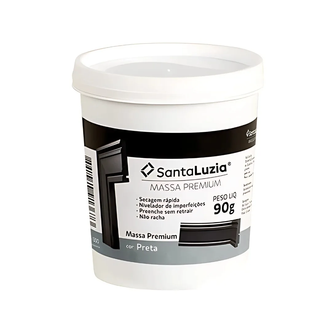 Massa Premium Flex Preta 90g Santa Luzia