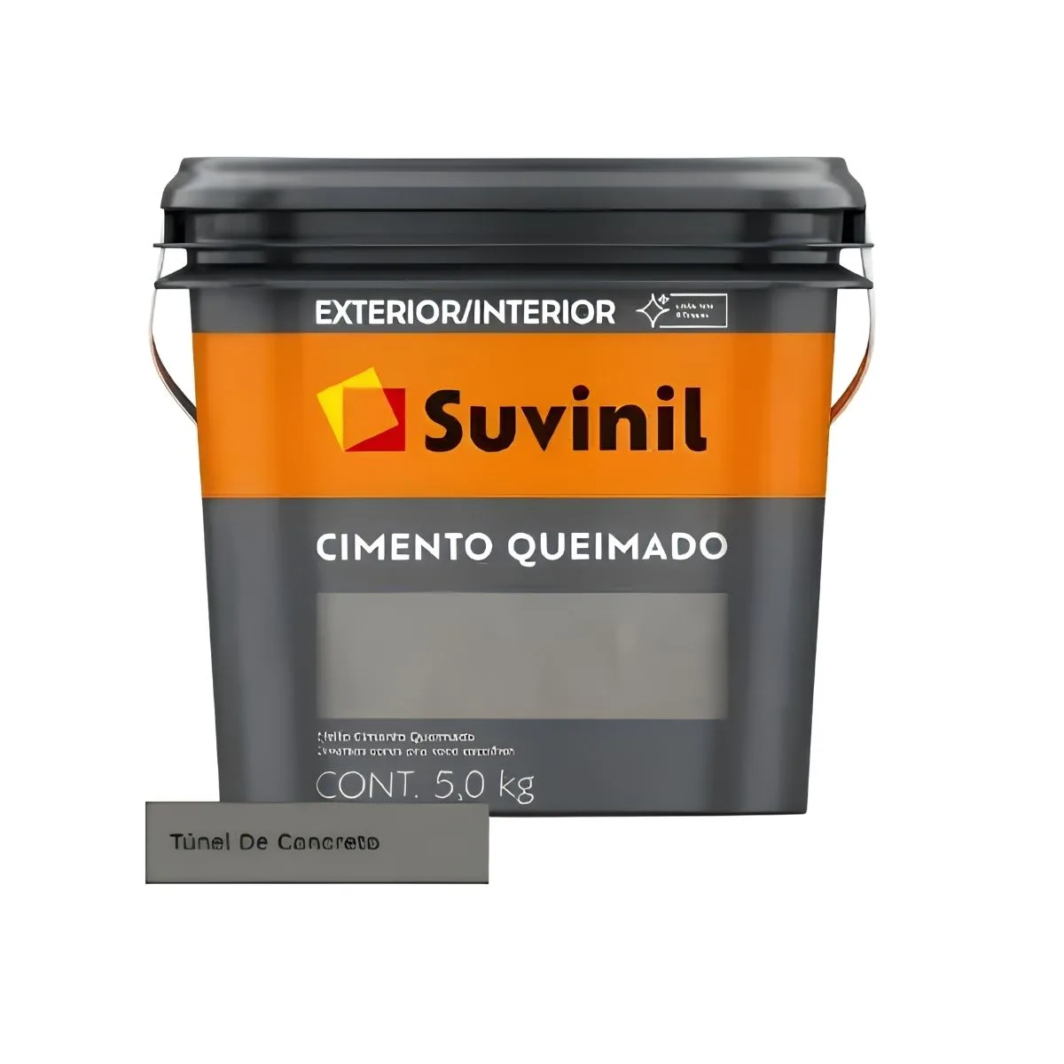 Massa Suvinil Efeito 5kg Cimento Queimado Cinza