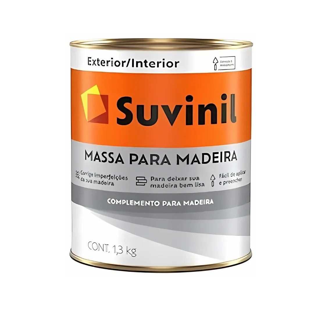 Massa Suvinil Para Madeira 900ml Branco
