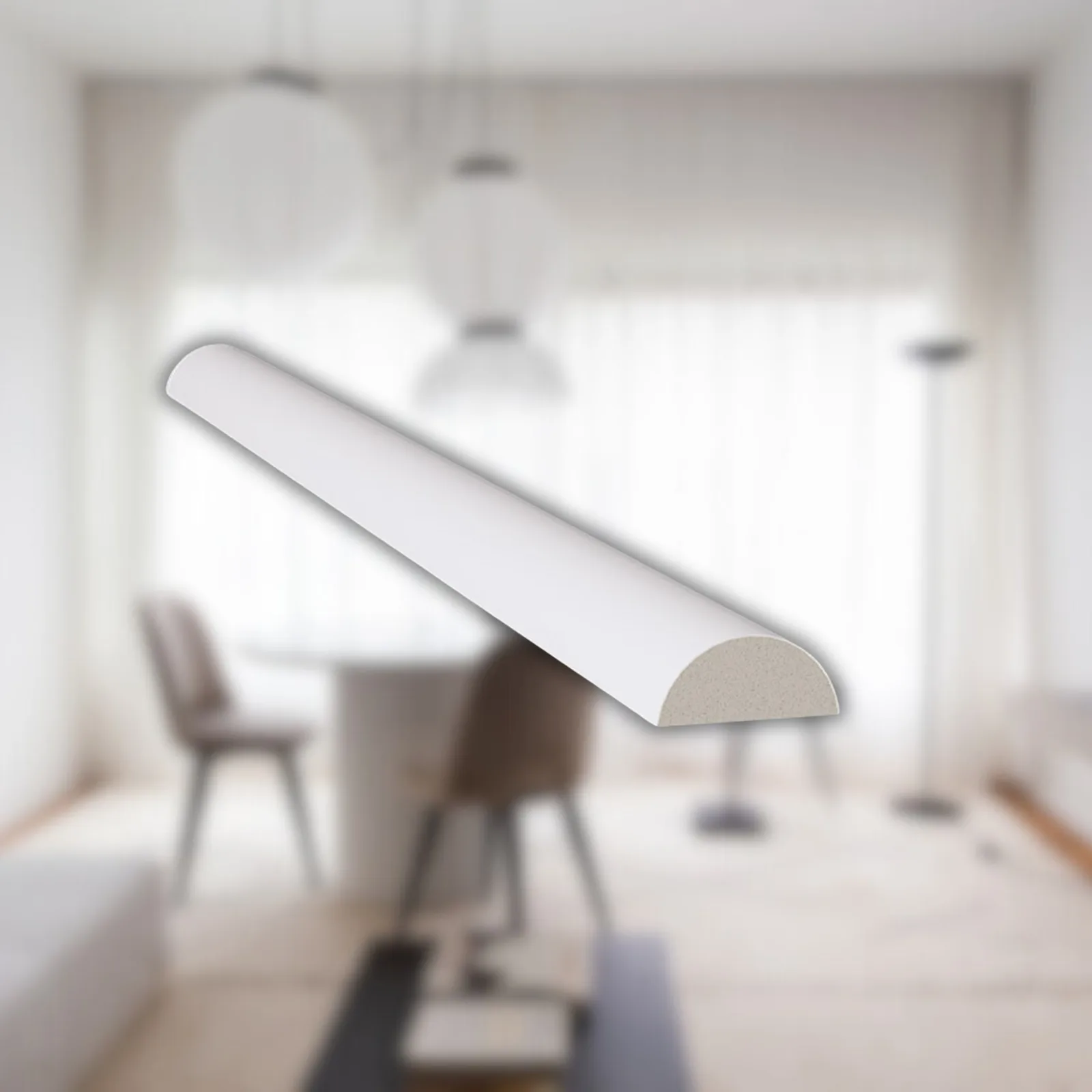 Meia Curva Branco Poliestireno 2,8cm 6duplas Santa Luzia Multi Linha 599