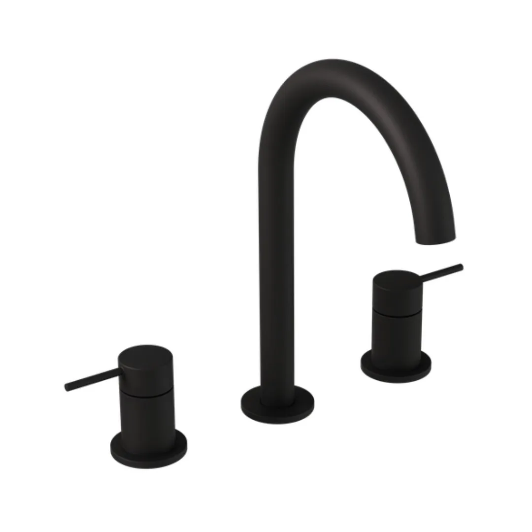 Misturador De Bancada Para Banheiro Matt Black Doka Loop