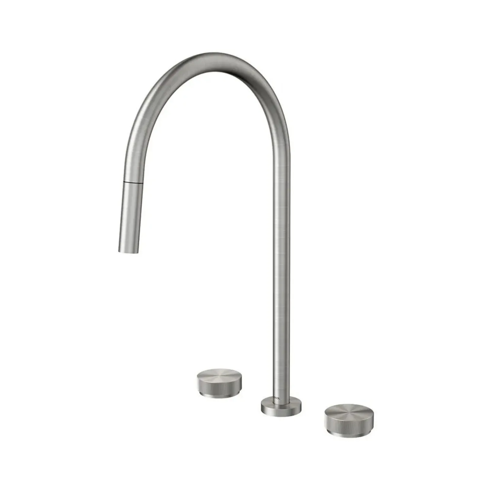 Misturador com ducha retrátil de mesa para cozinha Inox escovado Mix&Match