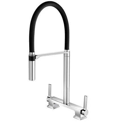 Misturador de bancada para cozinha Docol Doc Cromado/Preto