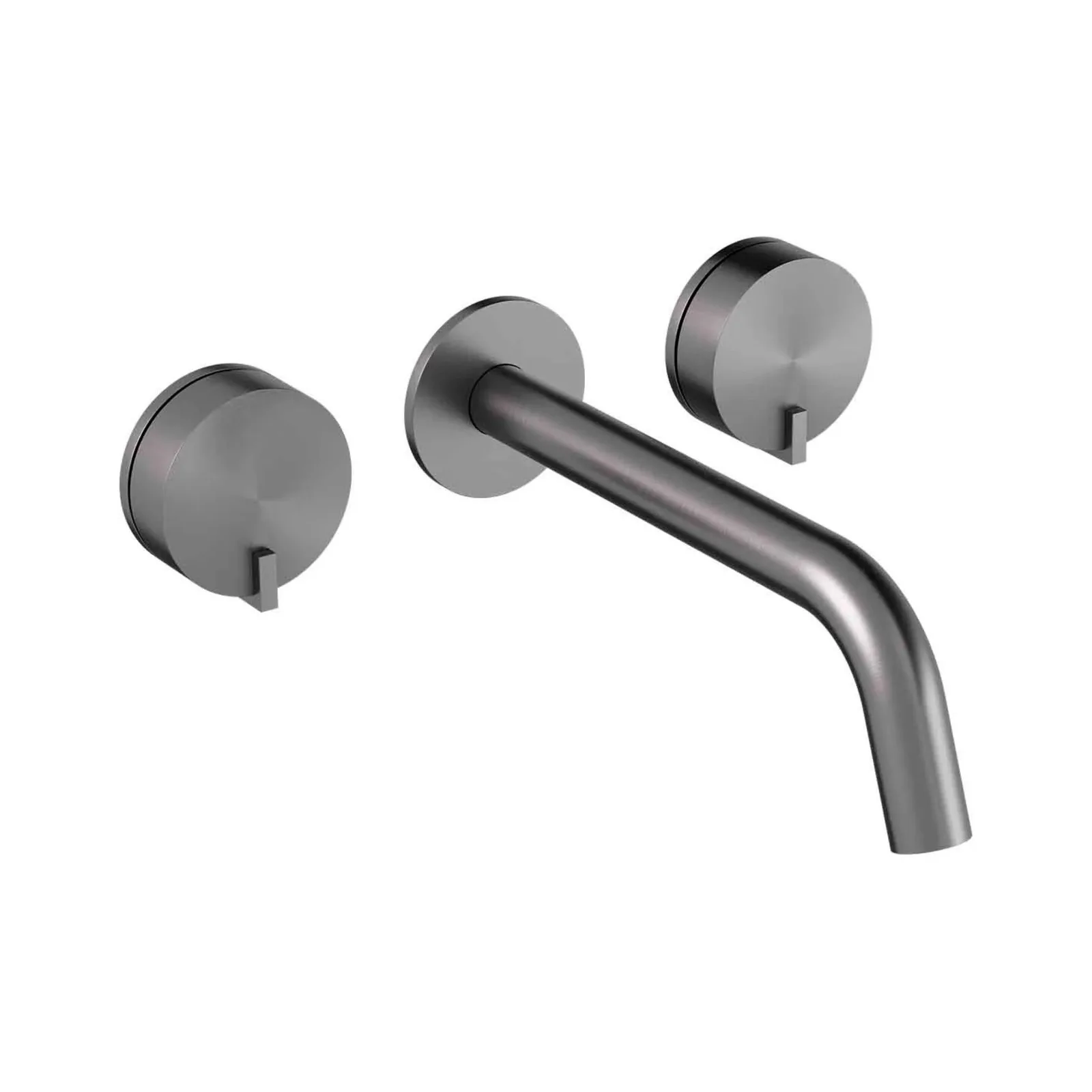 Misturador de Parede Doka Quantum com Bica 22cm Brushed Nickel
