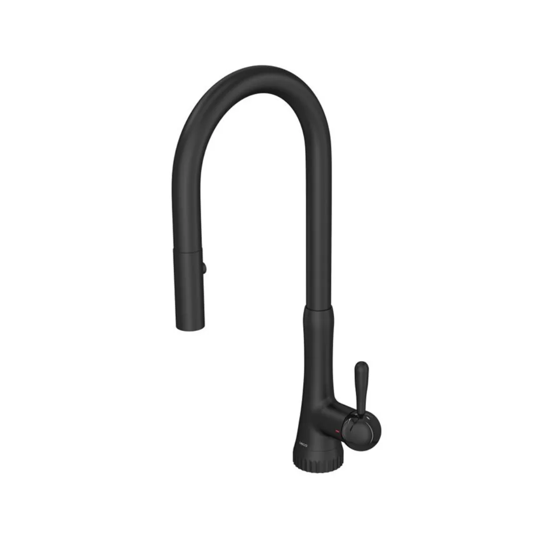 Monocomando de Bancada para Cozinha Black Matte Deca Pérola