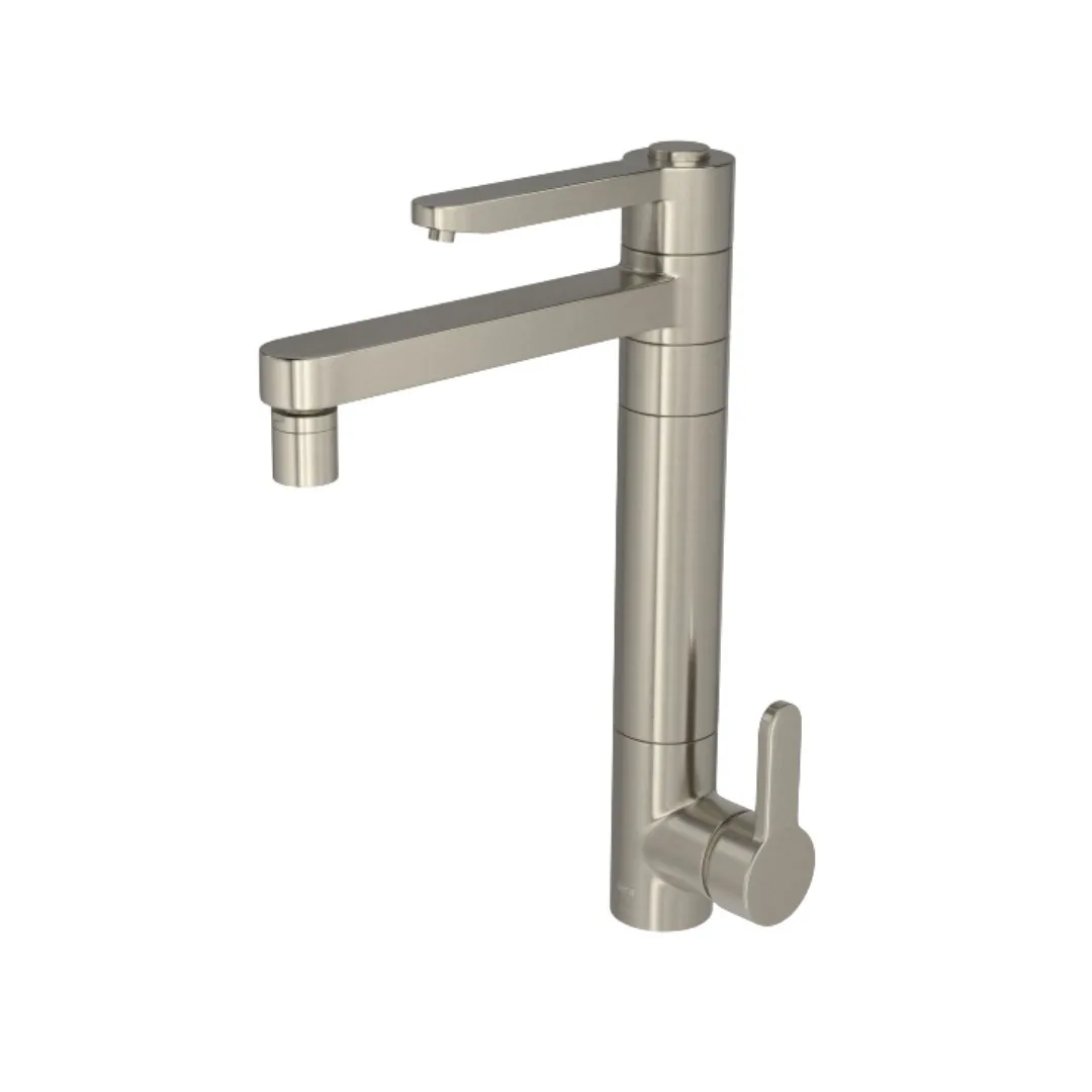 Misturador Deca Twin Monocomando Com Filtro Mesa Click Inox