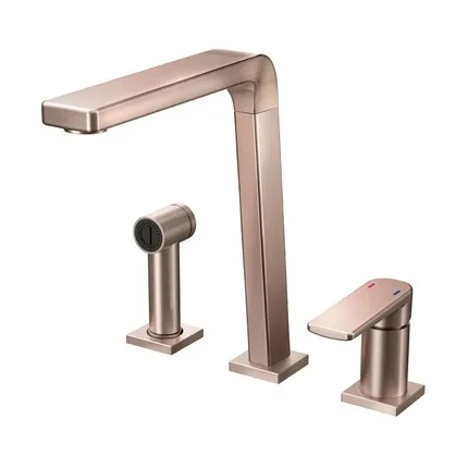 Misturador Docol Bistro Cobre Escovado Cozinh Mesa com Ducha