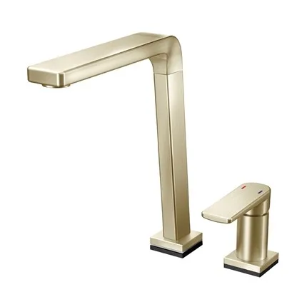 Misturador Docol Bistrô Tech de bancada para cozinha Níquel Escovado