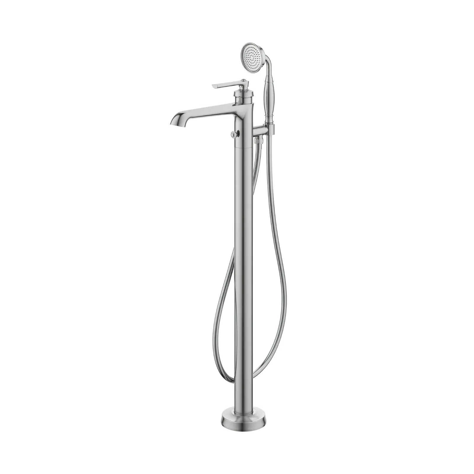 Monocomando de Piso P/ Banheira com Ducha Manual Brushed Nickel Doka Ever