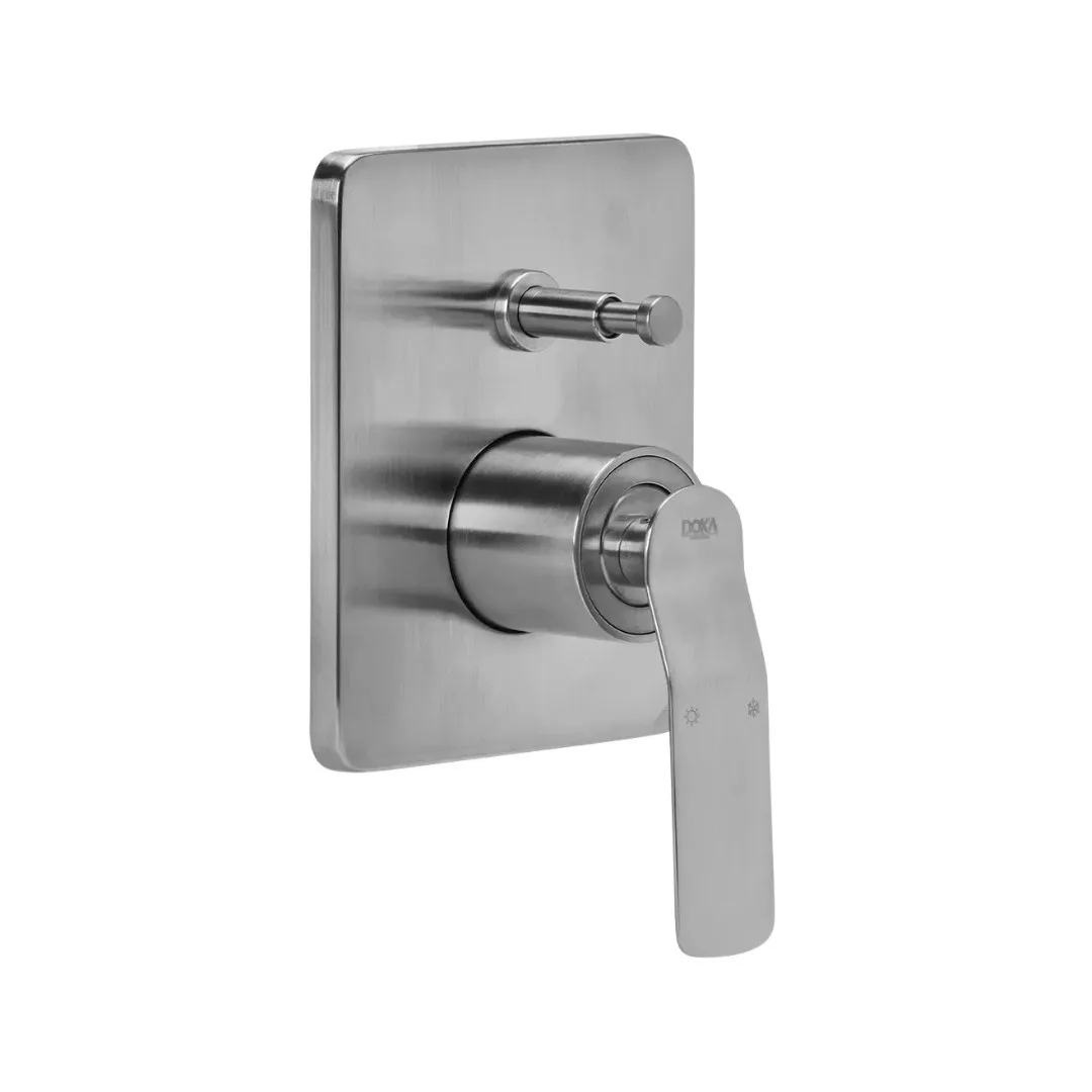 Misturador Doka Monocomando Para Chuveiro Rainbow Brushed Nickel