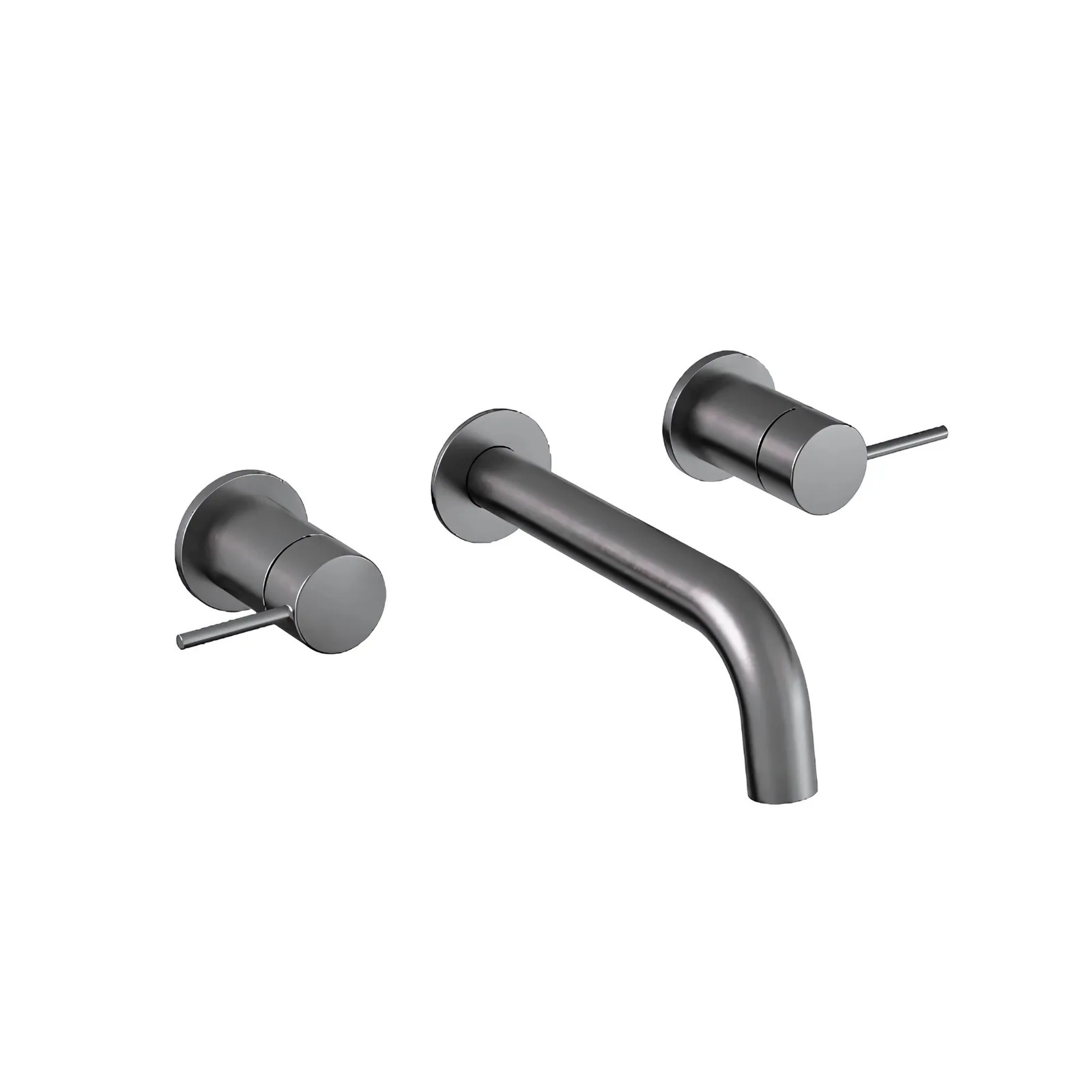Misturador de Parede para Lavatório Doka Loop Brushed Nickel